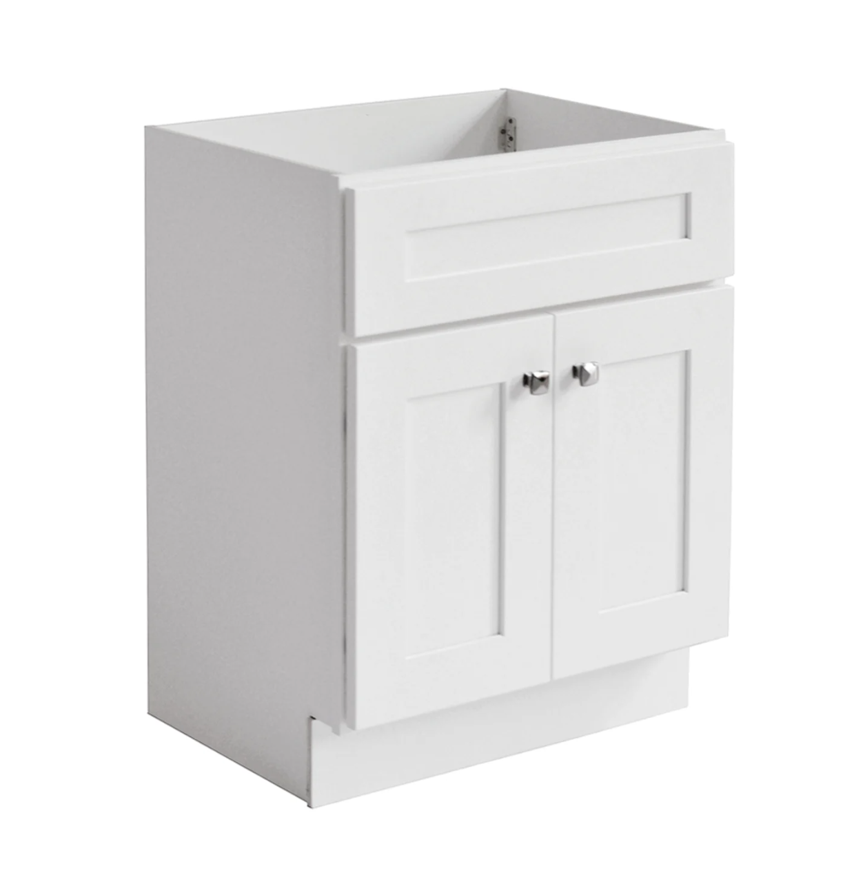 WHITE SHAKER WITH DOUBLE DOORS VANITY 24'X21'-3/4"X34.5' Quartz Counter Top Included